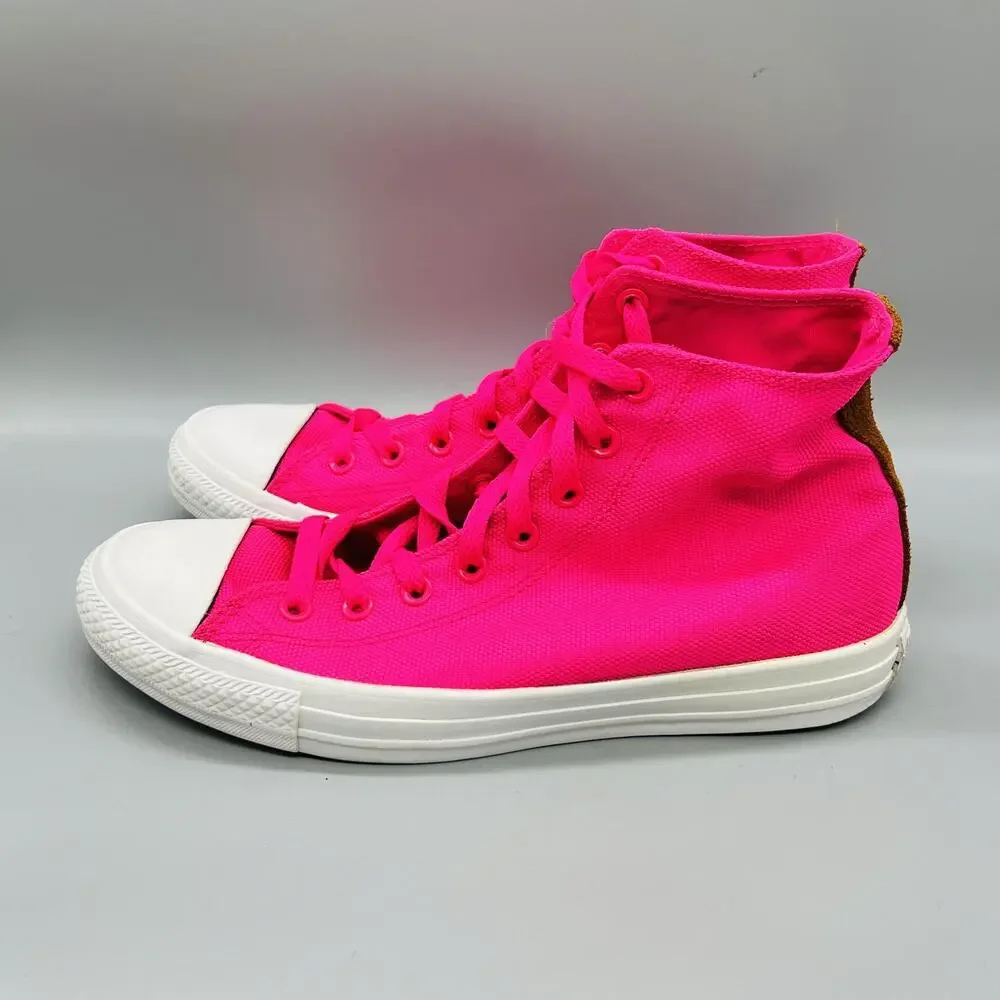 Converse Shoes Womens 11 Pink Canvas Chuck Taylor All Star 2 High Top Sneakers